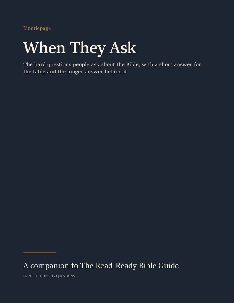 When They Ask
